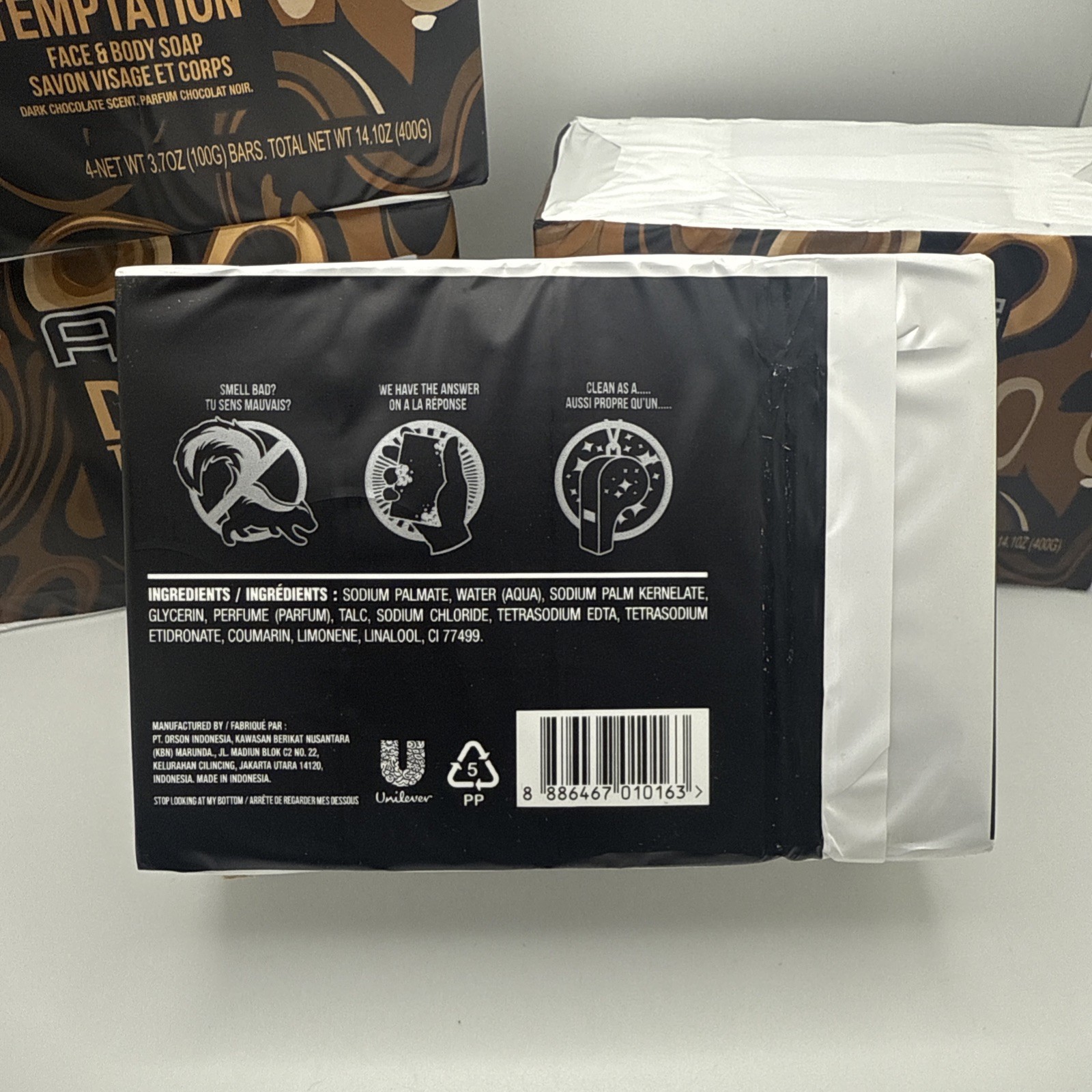 Axe Dark Temptation 20 Bars Face & Body Bar Soap for Men 3.7oz Dark Chocolate✅