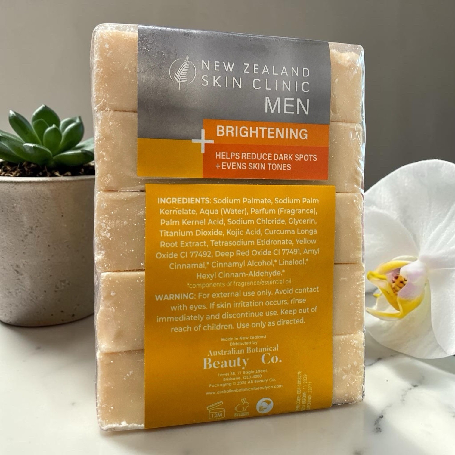 New Zealand Skin Clinic Kojic Acid Turmeric Brightening Body Soap 5 Pack 500g