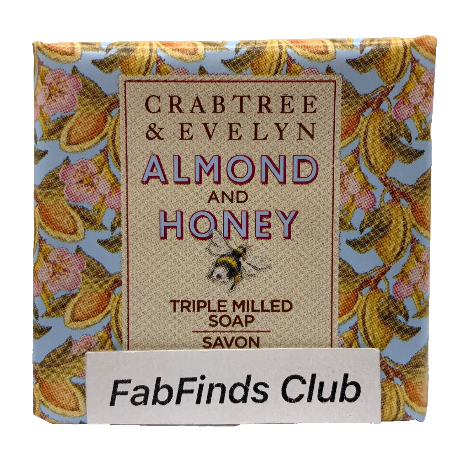 Crabtree & Evelyn Almond and Honey Bar Soap Triple Milled 10.5oz (3×3.5oz)