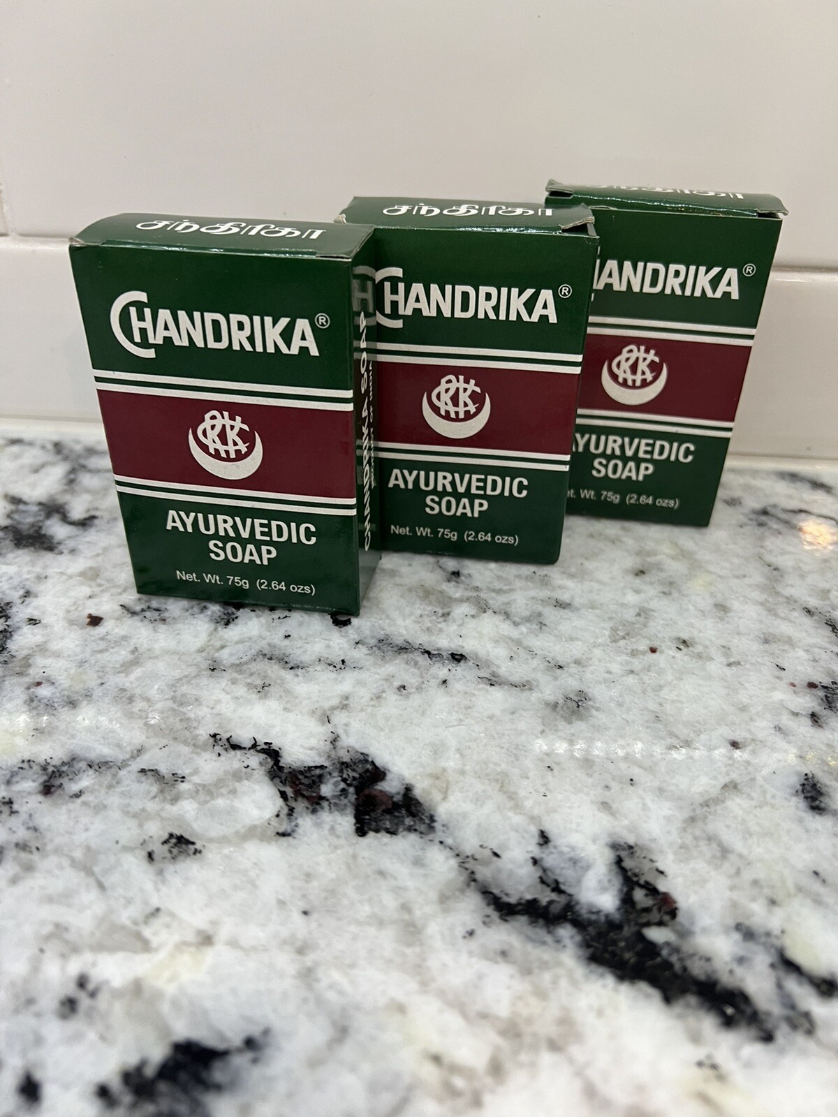 Chandrika Ayurvedic Soap 3-Pack Hand Face Soap