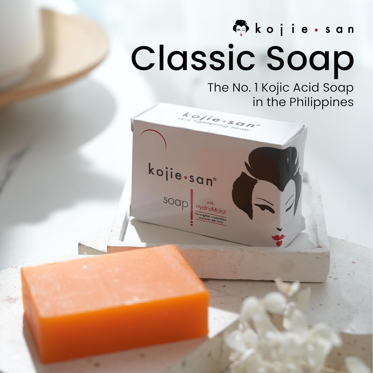 Skin and Body Soap Organic Kojic Acid Bar with Coconut Tea Tree 3x65g