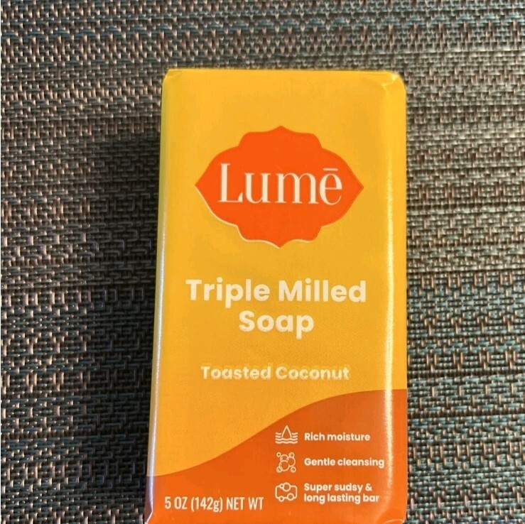 LUME NATURAL SOAP TOASTED COCONUT 5 oz NEW