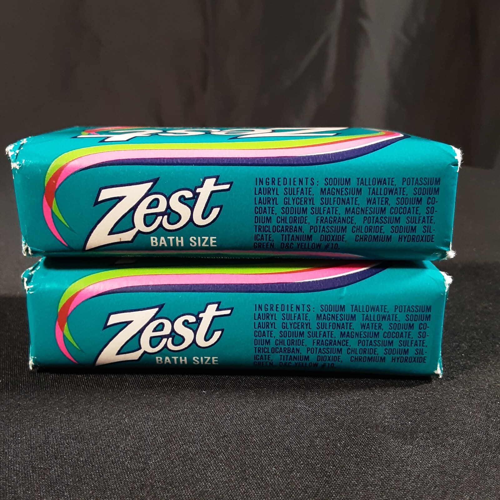 2pk Vintage Original Zest Deodorant Bar Soap Size 5-1/2oz Bath Bar NOS