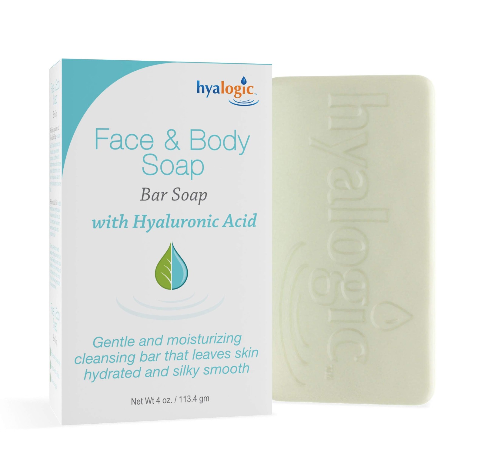 Face & Body Cleansing Bar Soap 4oz – Hydrating Hyaluronic Acid Cleanser – Fra…