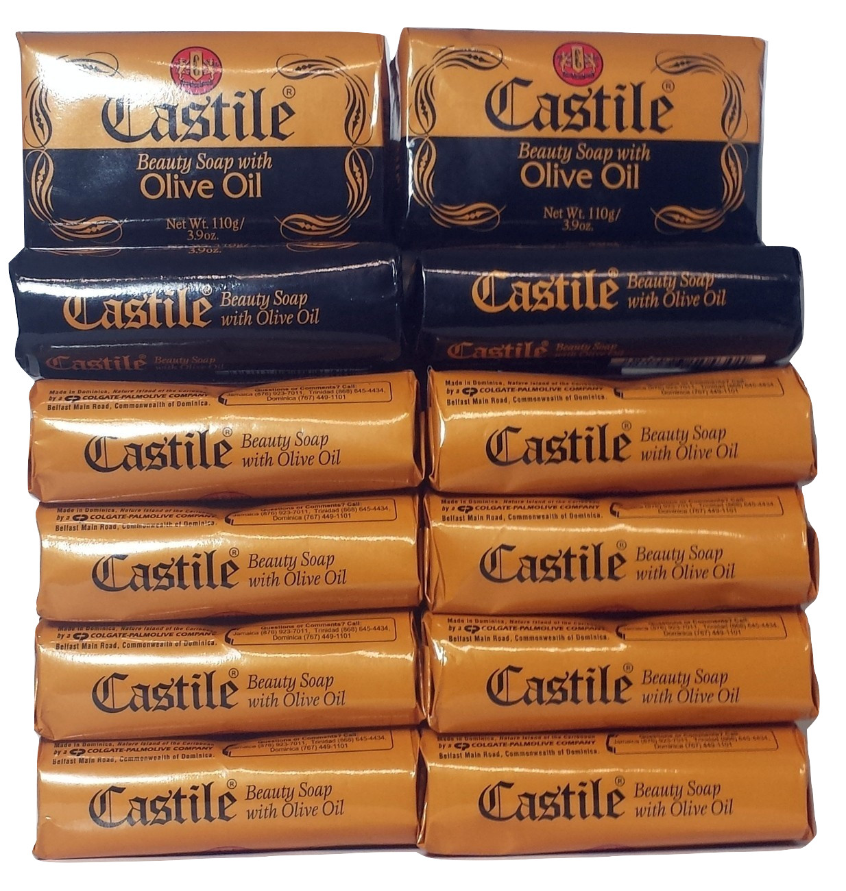 Castile Beauty Soap with Olive Oil – 3.9 oz (12 Pack)