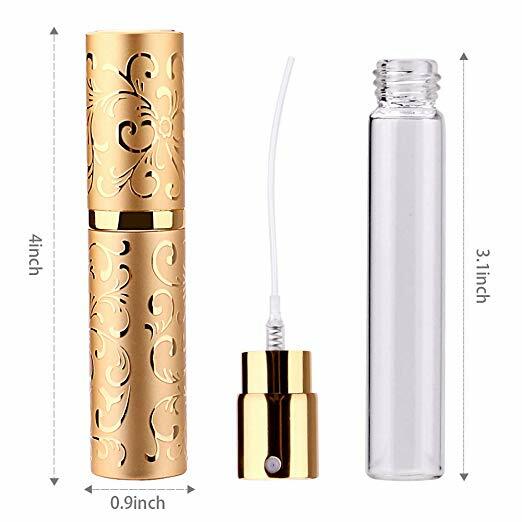 10ml Refillable Perfume Atomizer Mini Travel Spray Bottle Purse Funnel