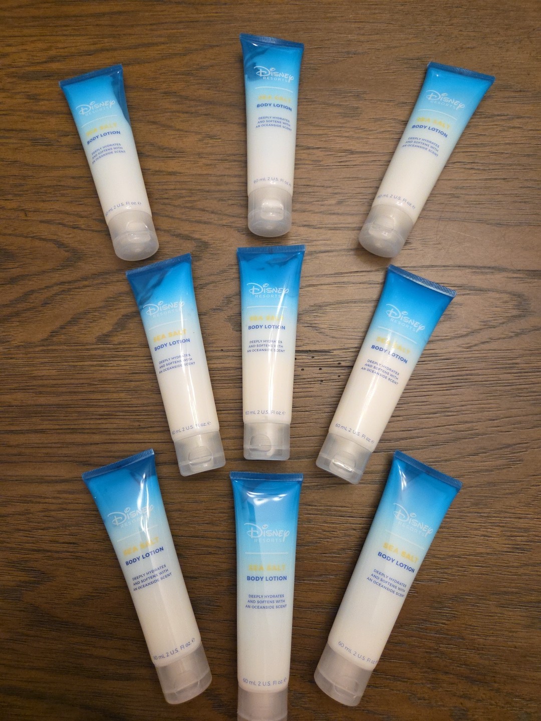 Disney Resorts Sea Salt Body Lotion Plus H20 Qty 9 AUTHENTIC From Disney Hotels