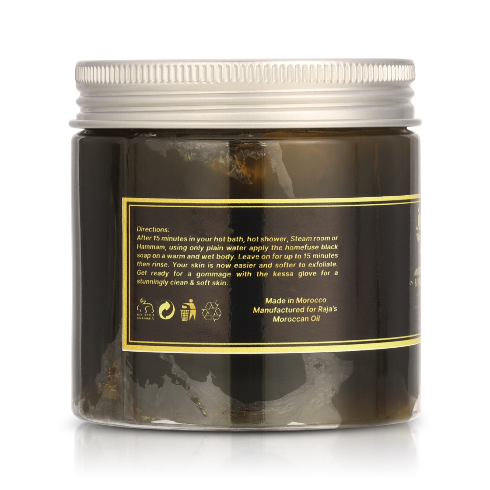 Raja’s Moroccan Oil Black Soap – PREMIUM PRODUCT 200ml