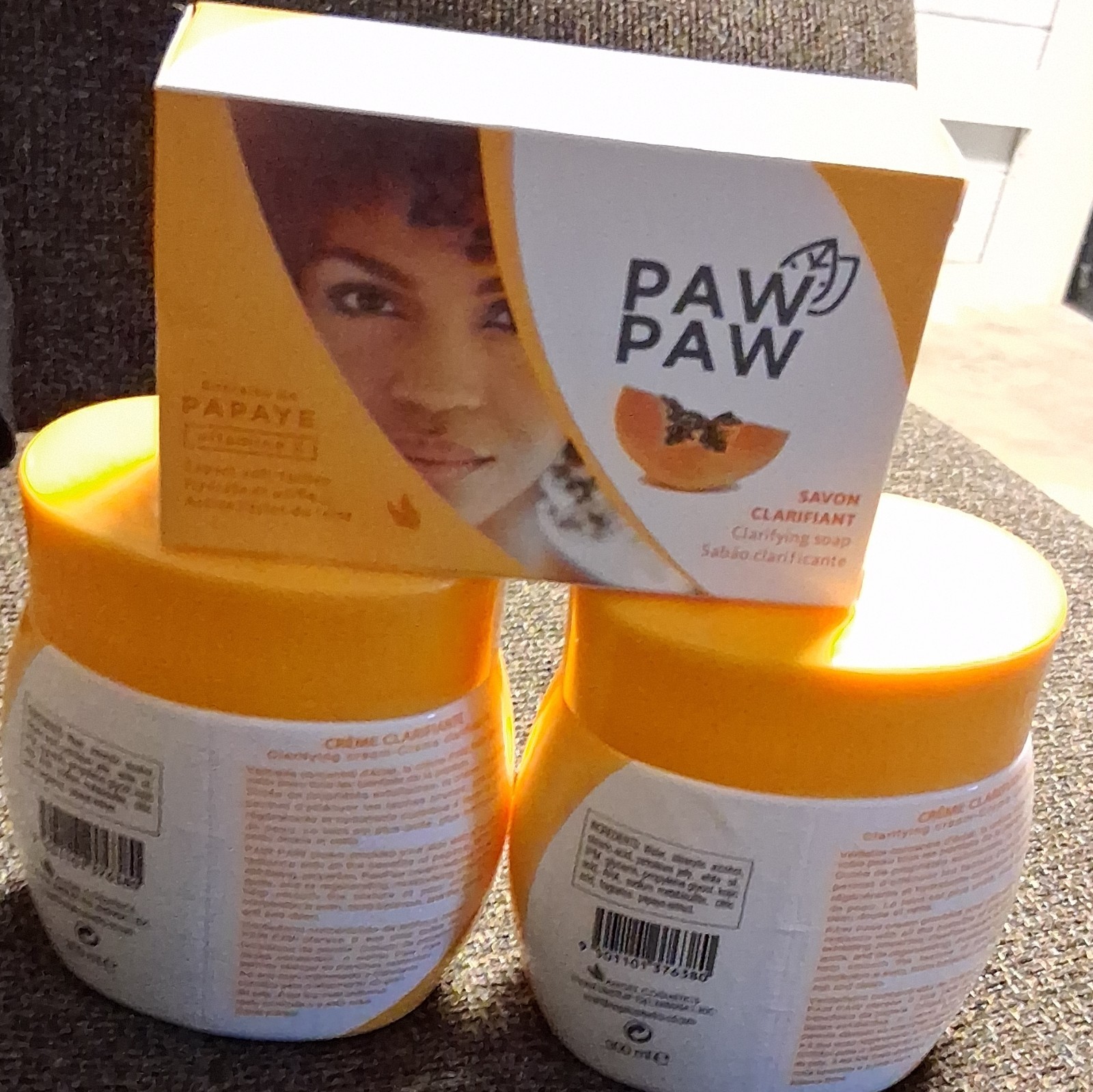 Paw Paw Papaya Clarifying Soap Multipack Papaya Scent Orange Bar 400g