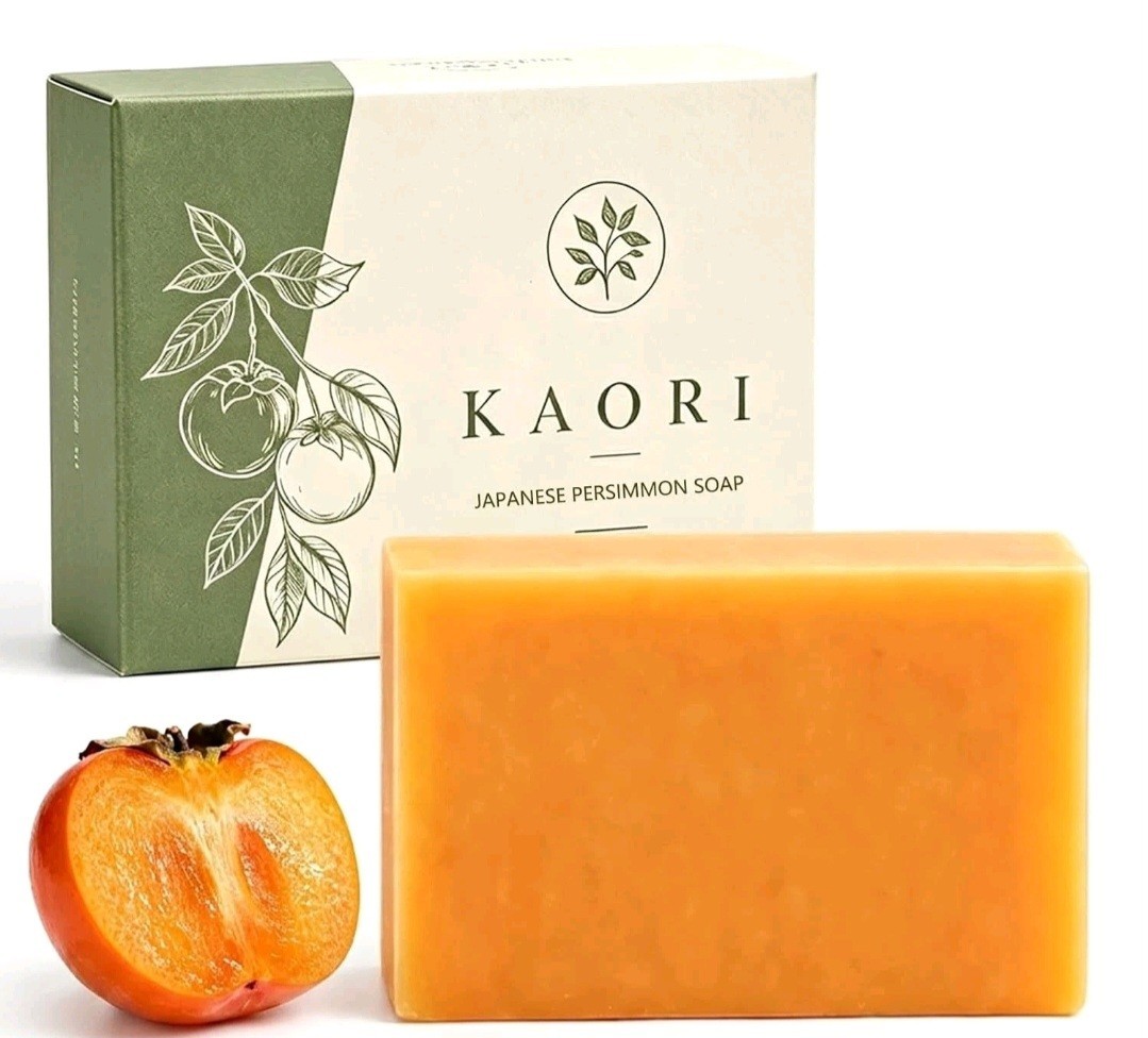 Kaori Persimmon Soap Deodorizing Moisturizing for Mature Skin