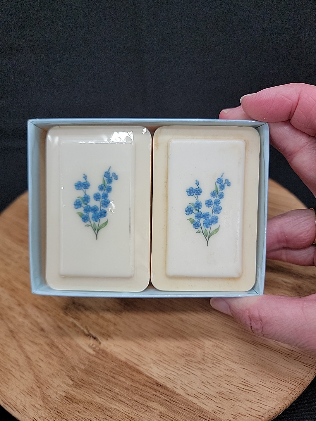 Katherine Gray French-Milled Floral Soap Set vintage in original packaging