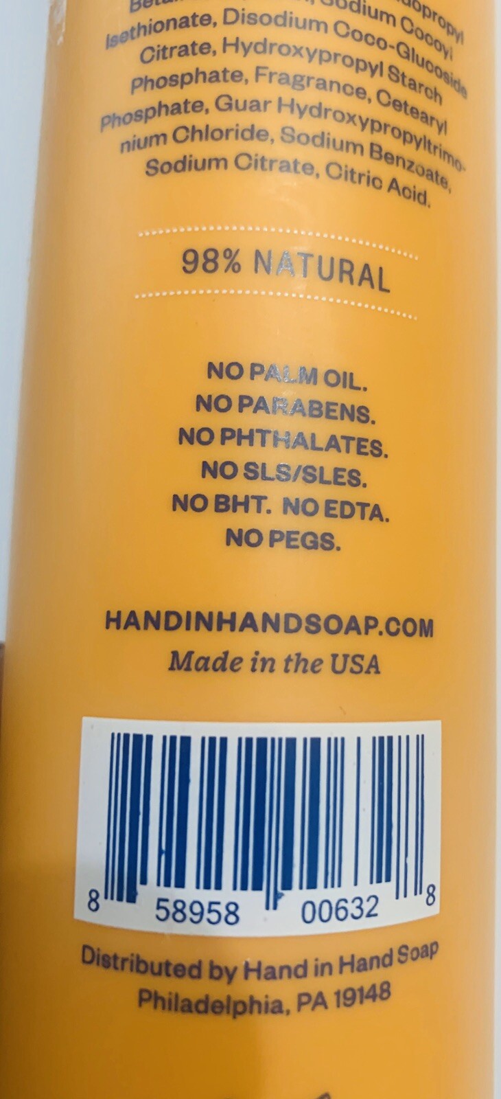 HAND IN HAND Sustainable Suds Body Wash Citrus Grove Grapefruit & Orange Blossom
