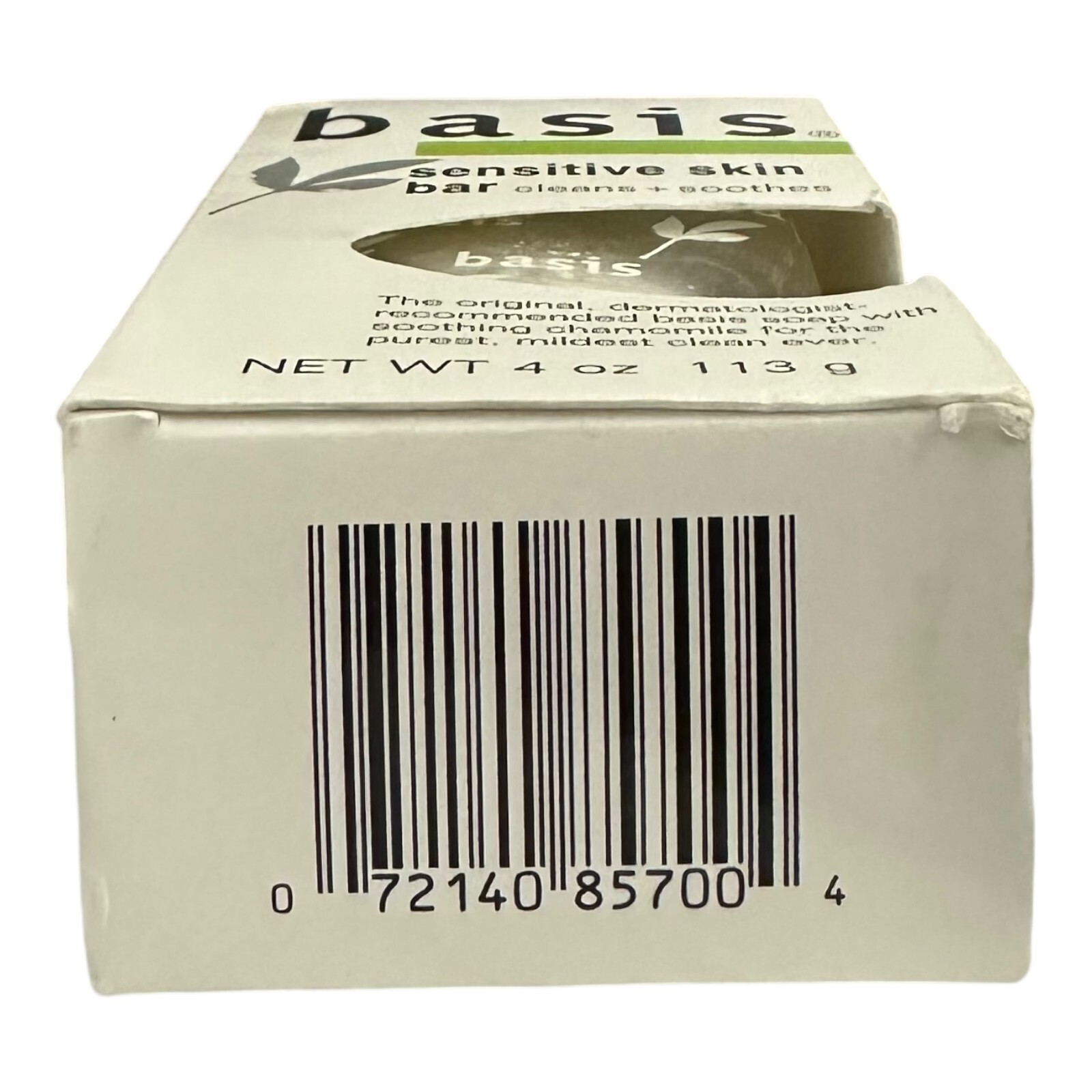 4 Pk Basis Sensitive Skin Bar Soap Body Wash Cleans Soothes Chamomile Aloe 4 oz