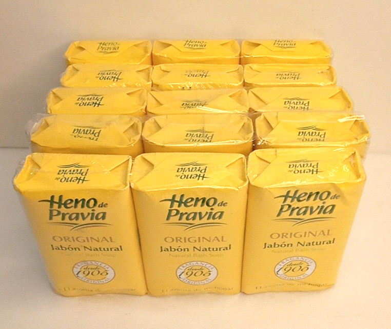 Heno de Pravia Natural Bath Soap 15 bars each 4 oz made in mexico