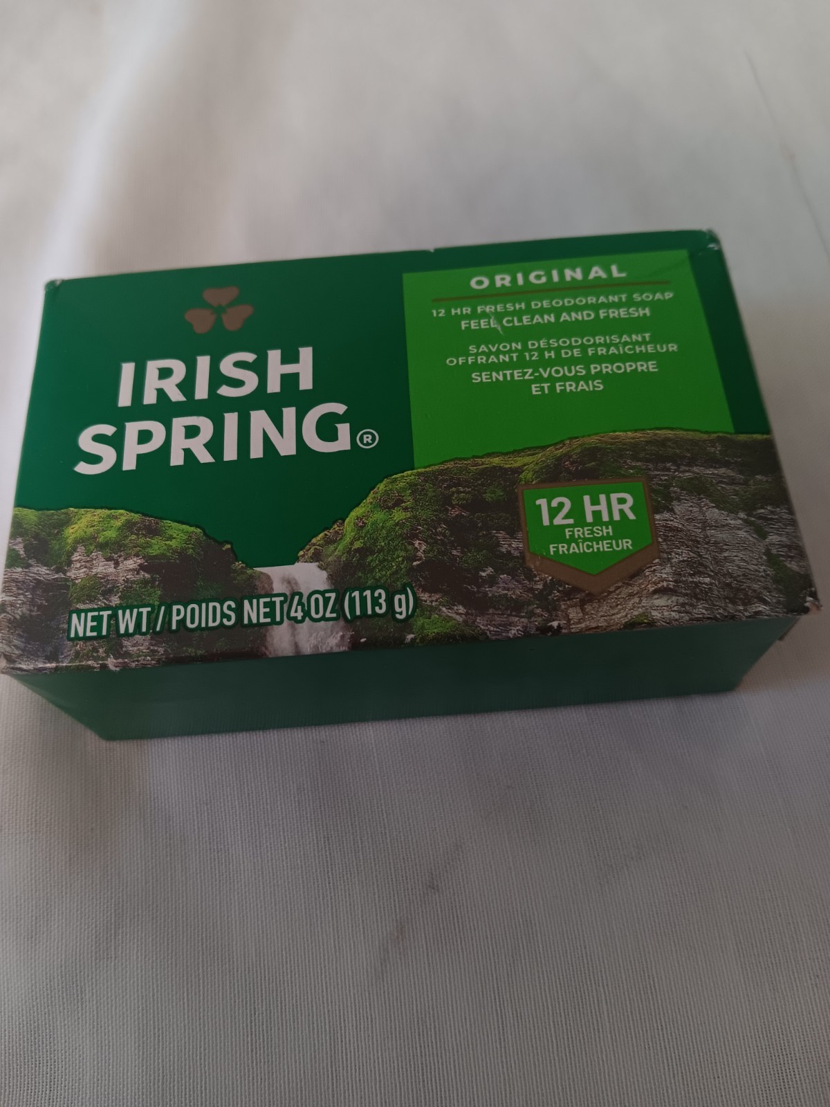 Irish Spring Original Scent Deodorant Soap Bar 4 oz Gluten/Paraben-Free
