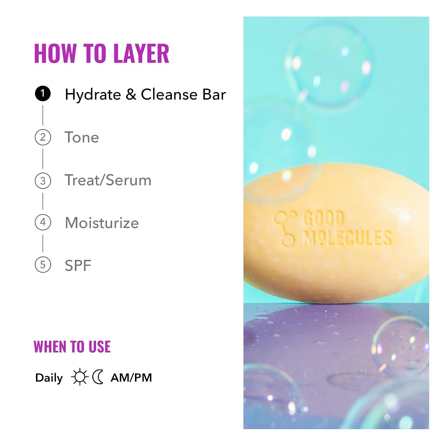 Moisturizing Soap-Free Cleansing Bar – Pampering Solution for All Skin (3.15oz)