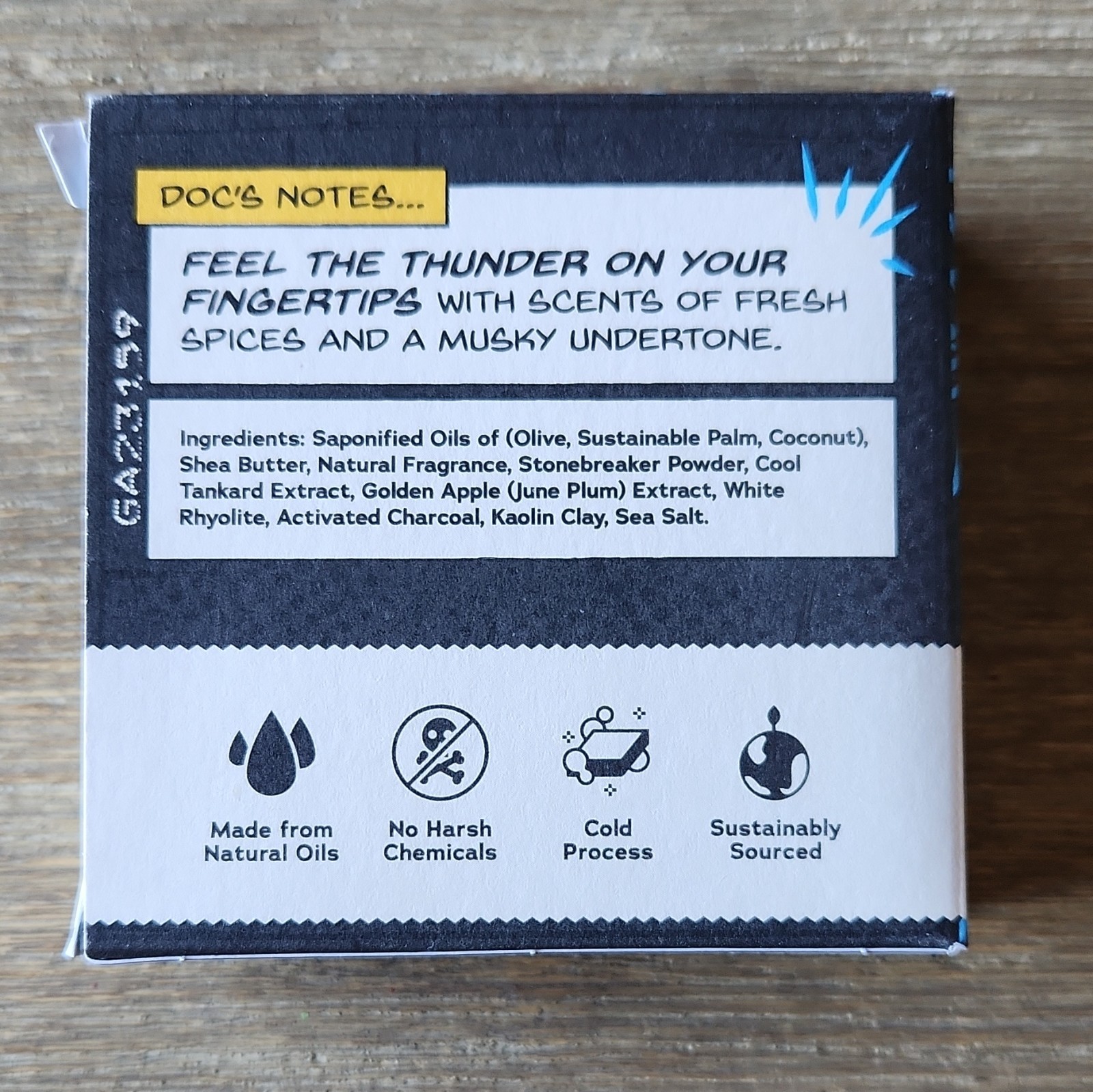 Dr. Squatch Marvel Men’s Body Bar Soap 5oz Divine Storm + Scrub Smash