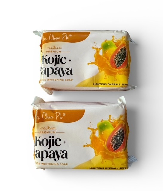 2 Bars Her Choice PH Premium Kojic + Papaya Soap – 120g