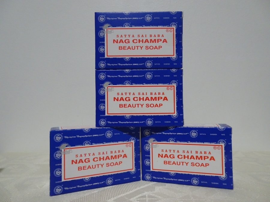 4 x Satya Sai Baba – Nag Champa Beauty Soap – 4 x 75g Bars