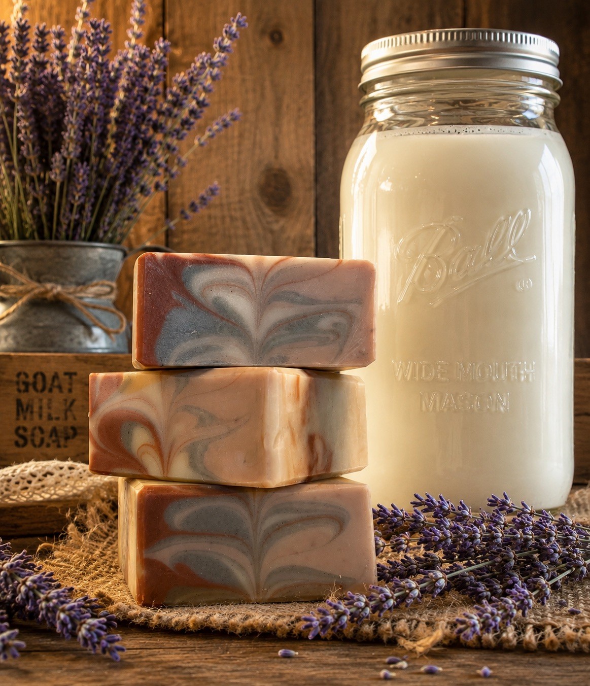 Handmade Lavender and Goats Milk Tallow Soap