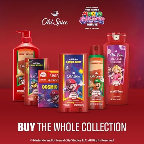 Old Spice Bar Soap for Men, x The Super Mario Galaxy 5 Ounce (Pack of 1), Red