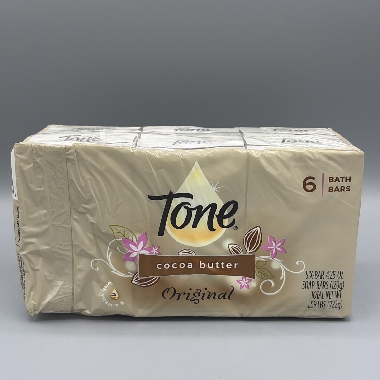 Tone Original Cocoa Butter 6 Pack 4.25oz Each Bar Soap NEW Factory Sealed 2012