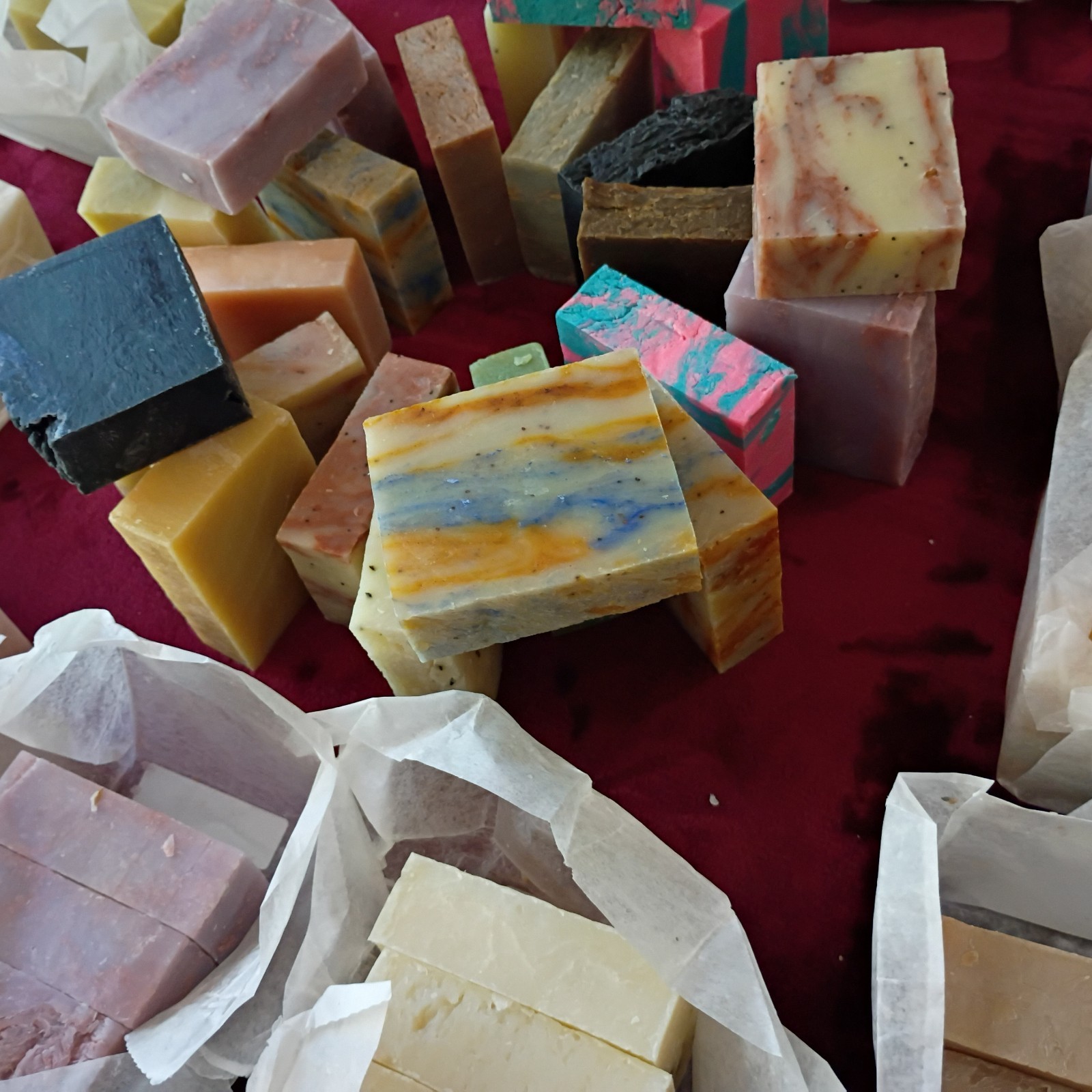 Handmade Lye Soap 6 Bars Natural Castile Organic Variety pack Gifts Camp Bath