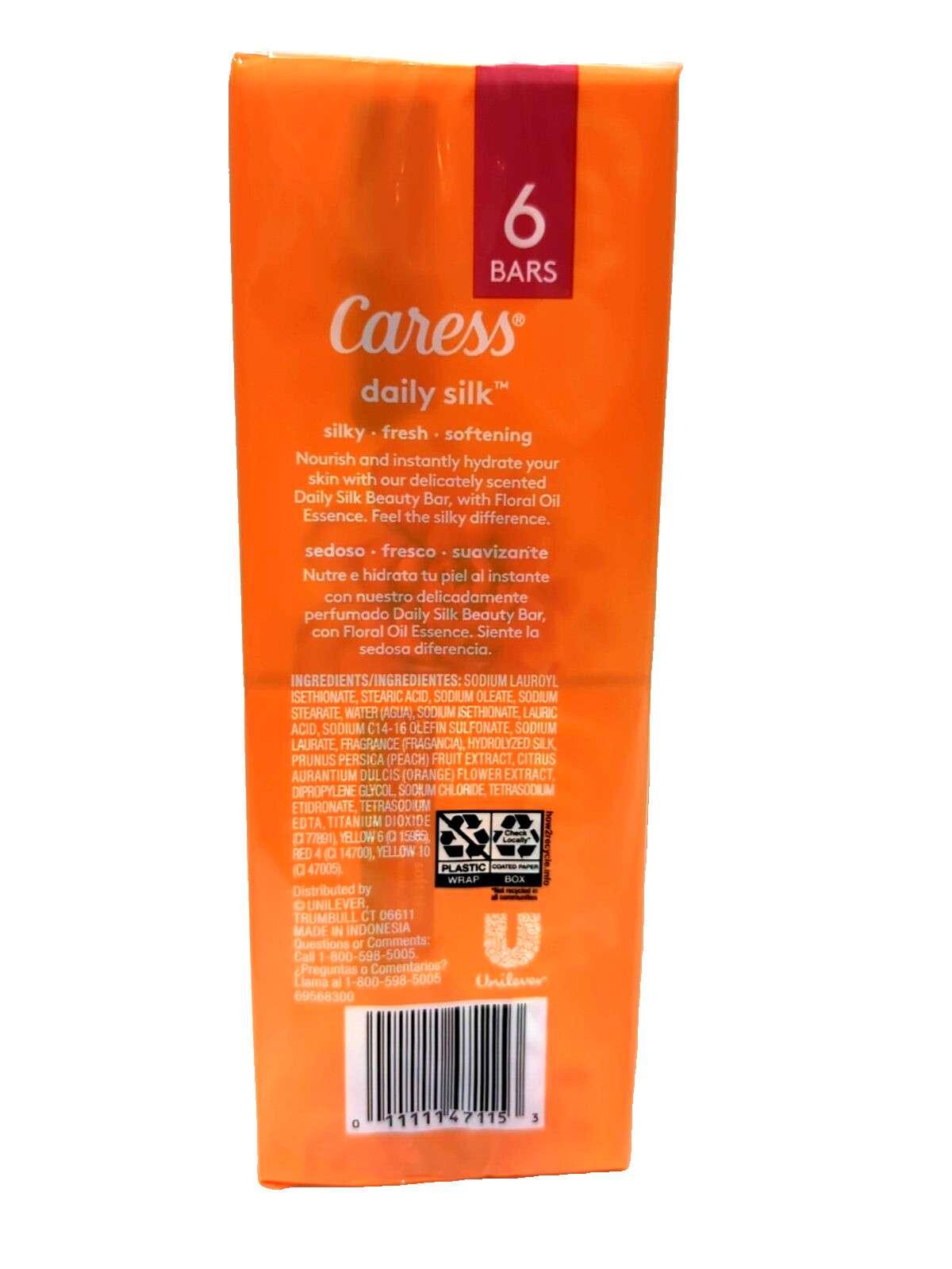 Caress Bar Soap Original Formula Floral Oil Essence 6 Bars HTF RARE