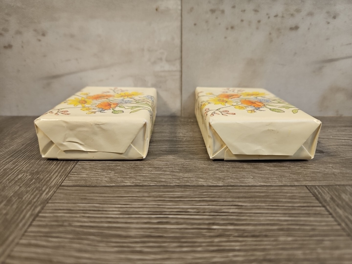 Vintage Lot Of 2 Hallmark Branded Soap Floral MCM