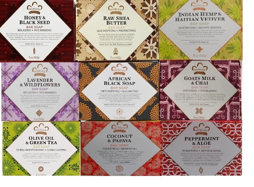 Nubian Heritage – 9 Pack -Gift Set – 5oz Soaps