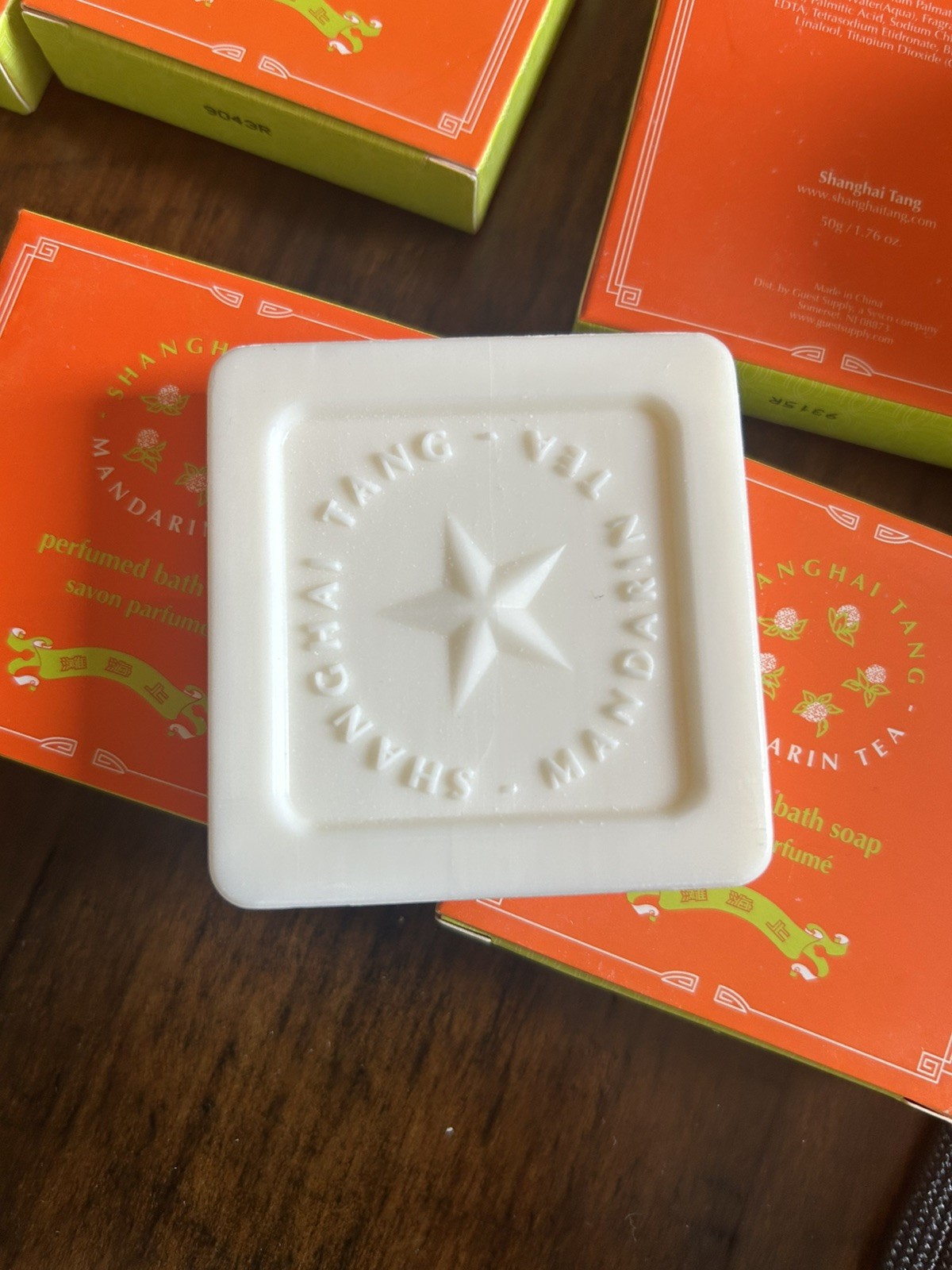 12 Shanghai Tang Mandarin Tea Bar Soap 1.76oz Perfumed Hotel Travel Lot Set