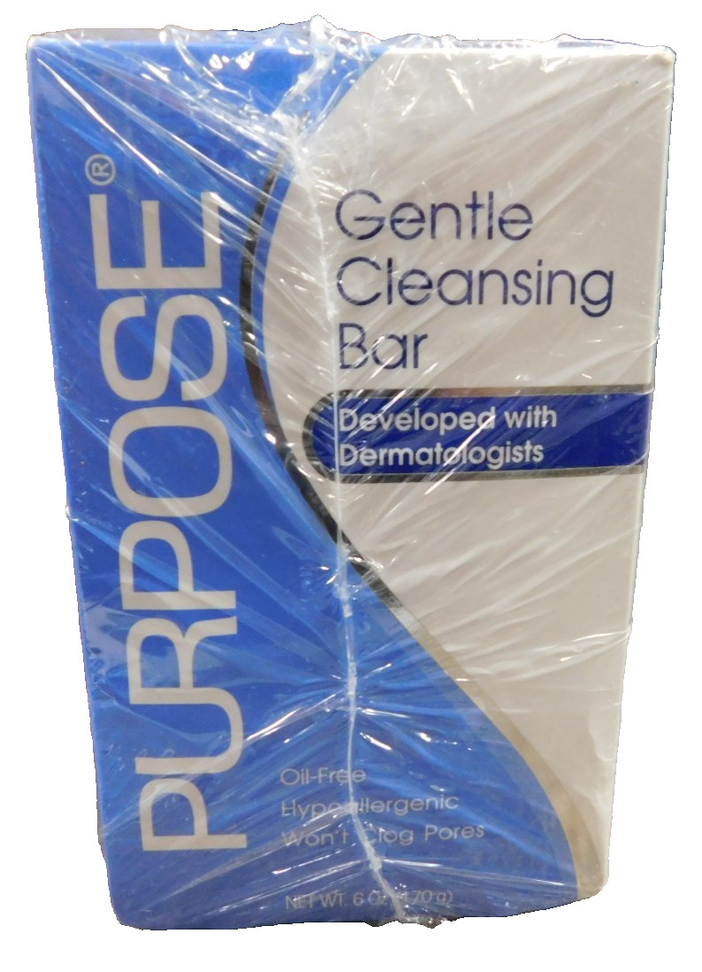 Purpose Gentle Cleansing Face Bar Soap Oil-Free Hypoallergenic 6 Oz , 2 Bars