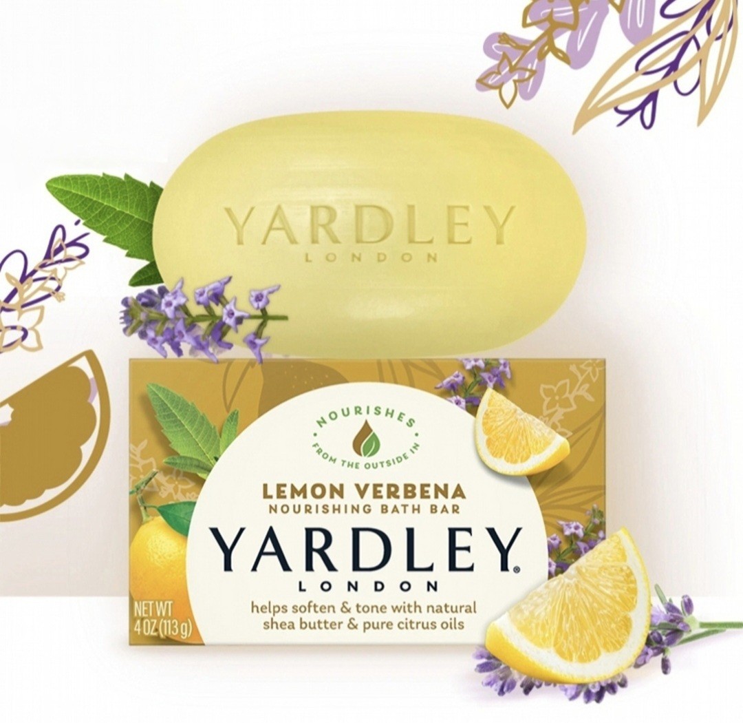 NEW! YARDLEY LONDON (4.0 Oz.) 113g Bar 🍋●LEMON VERBENA● Moisturizing Bar Soap🫧