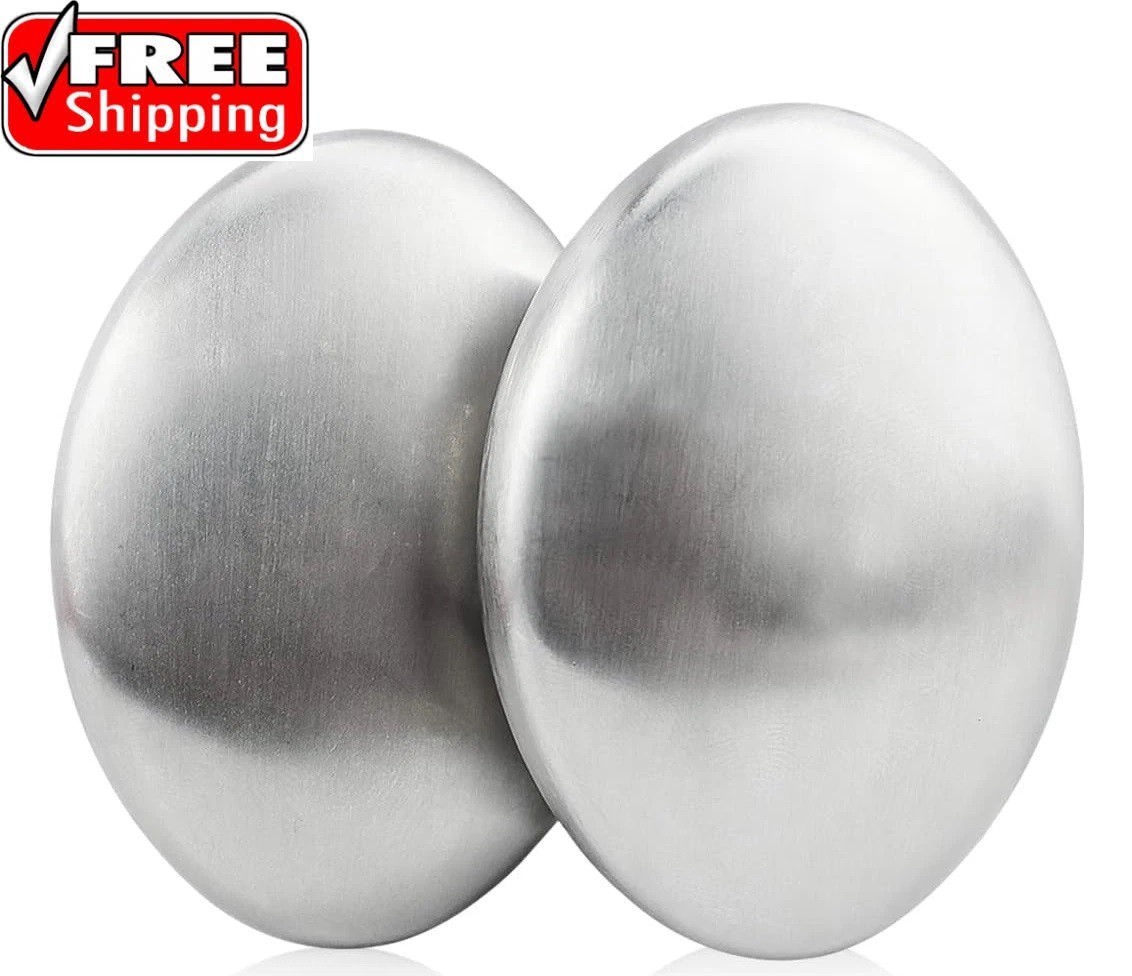 2 PCS Stainless Steel Soap Magic Metal Odor Remover Bar Eliminating Smells…
