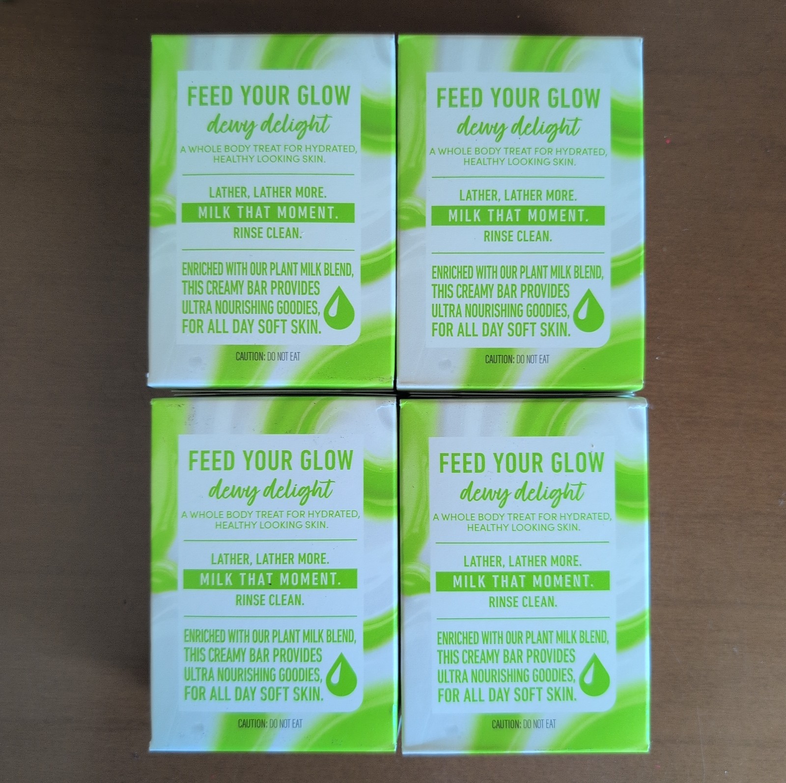 Dove Almond Milk & Green Apple Cleansing Bars Plant Milk Collection 4 Pack 5oz
