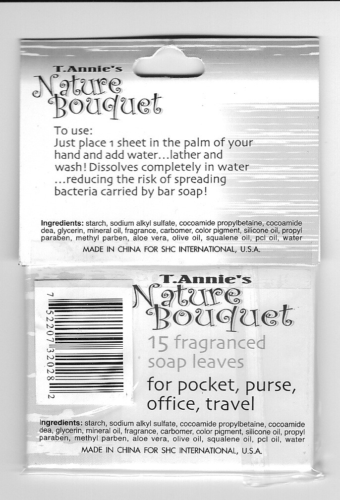 Fragrant Soap Leaves, 75 ct ~ Assorted Colors & Scents, Pocket, Purse, or Travel