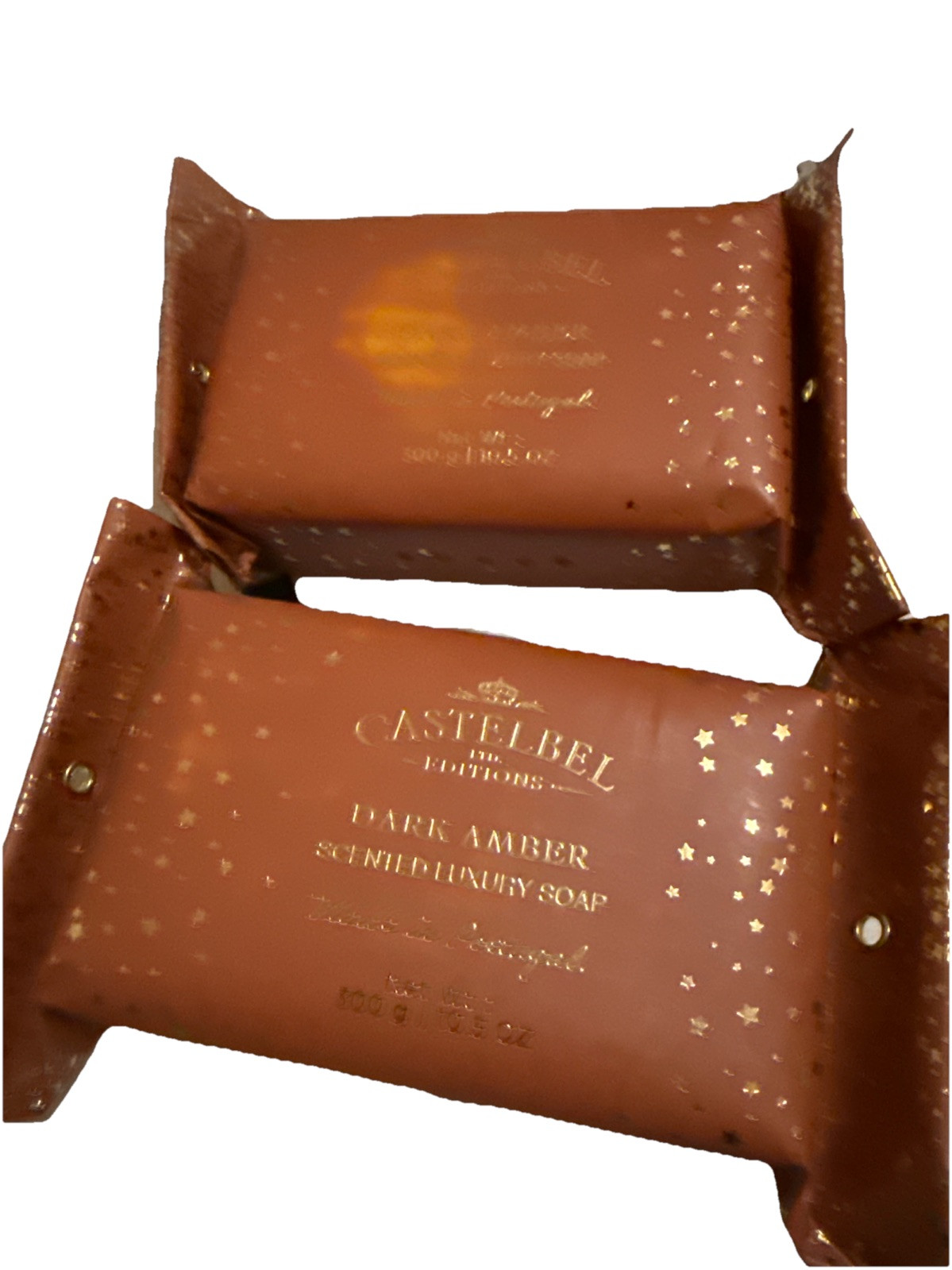 CASTELBEL 🇵🇹 DARK AMBER SCENTED LUXURY SOAPS 2-10.5.oz