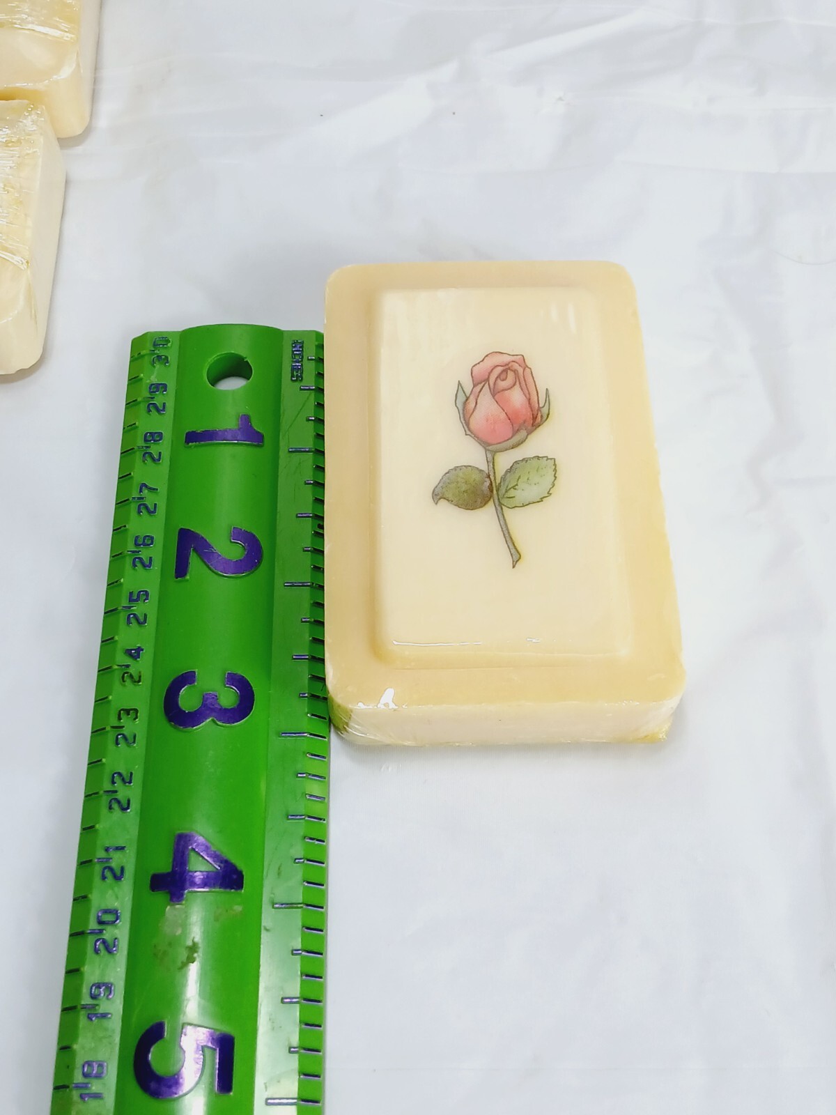 Vtg Katherine Gray ROSE Print 3 Bar Soap Gift Set = Unused/wrapped=original box