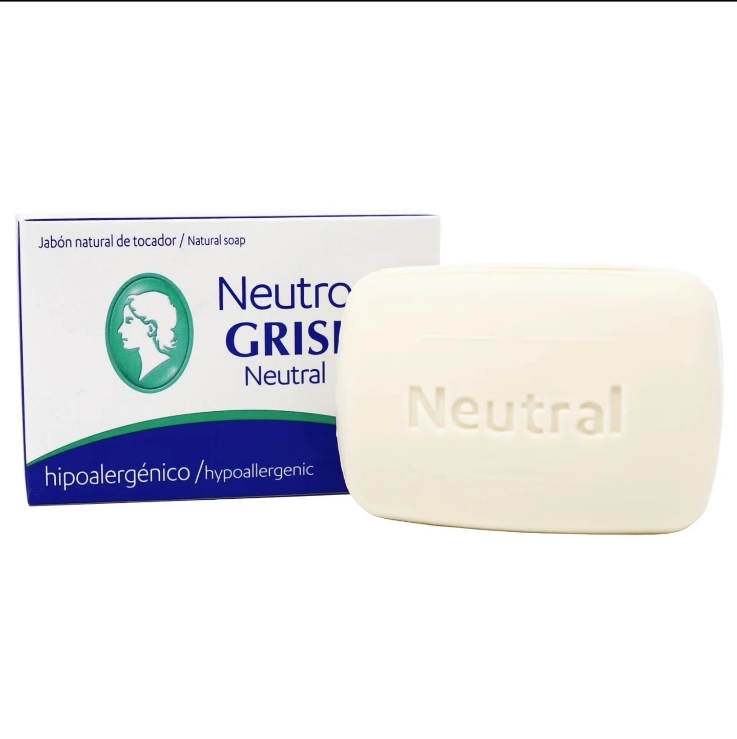 Neutro Grisi Neutral Soap 3.5oz Gentle Cleansing Bar for All Skin Types