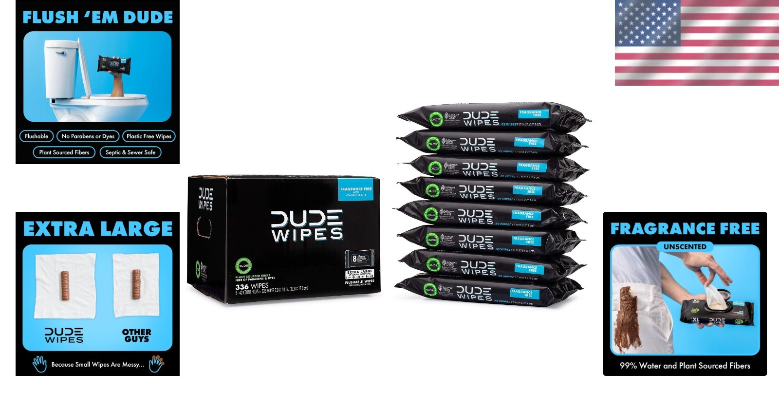 Extra-Large Adult Wipes – Unscented, Vitamin-E & Aloe