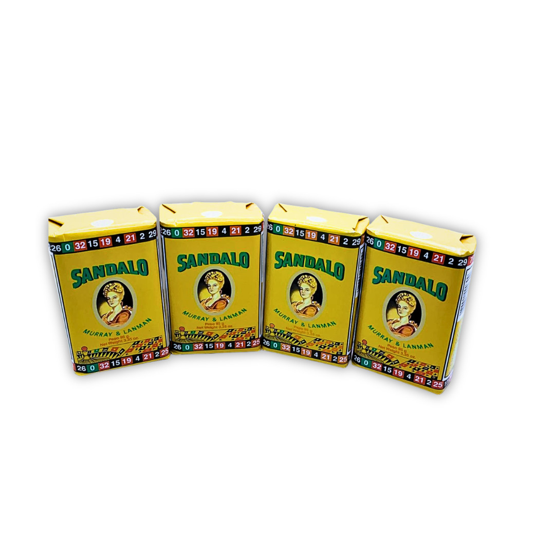 Murray & Lanman Sandalwood Bar Soap | Jabon Sandalo | 3.35 oz | Pack of 4