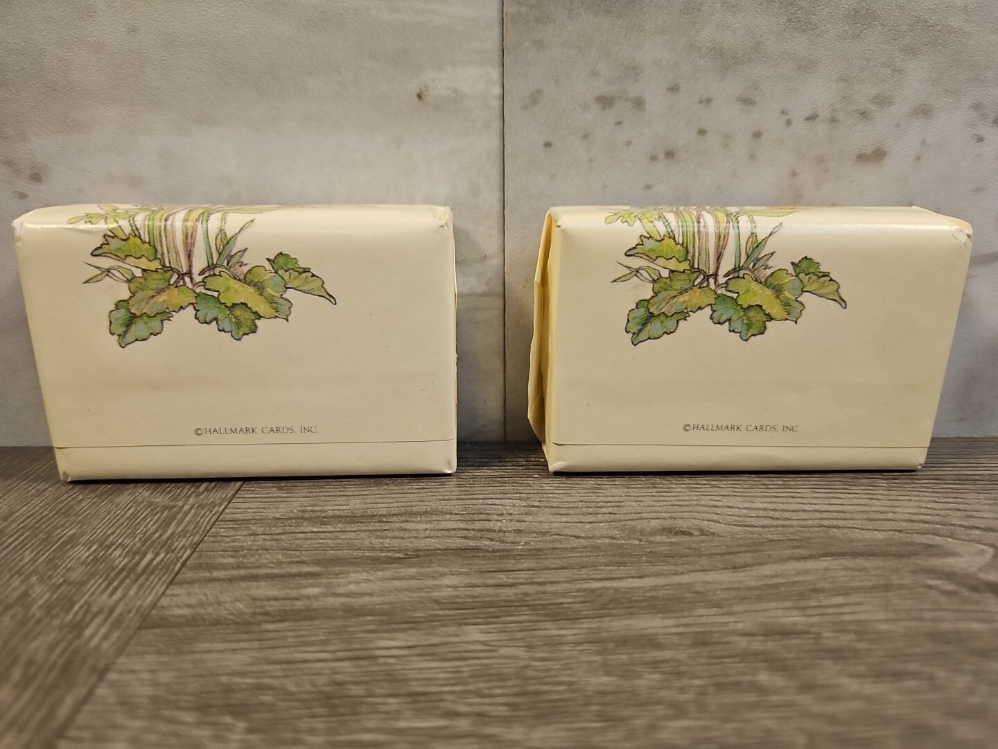 Vintage Lot Of 2 Hallmark Branded Soap Floral MCM