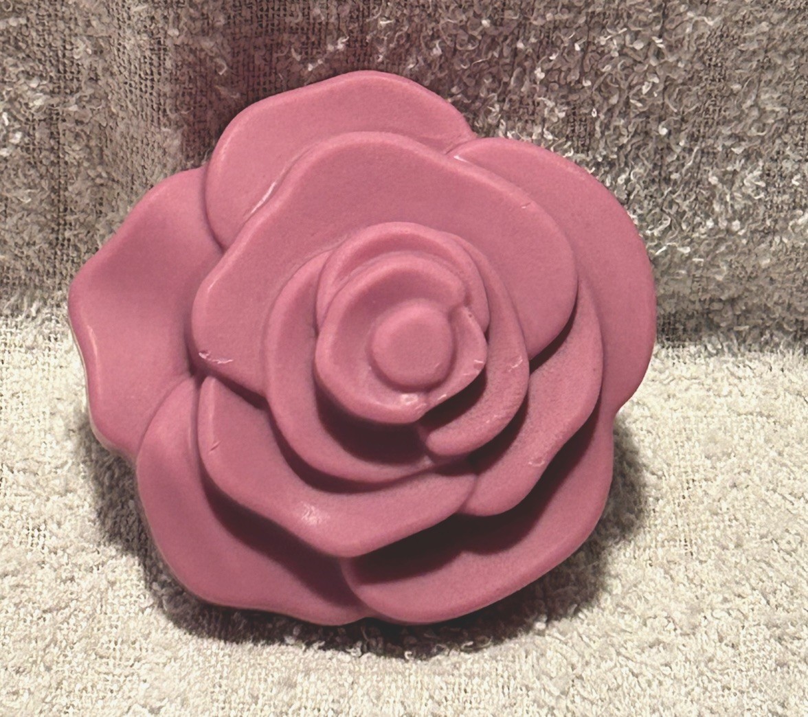 Goat Milk Soap, Lavender Scent Purple Flower Shaped Body Bar Soap for Body