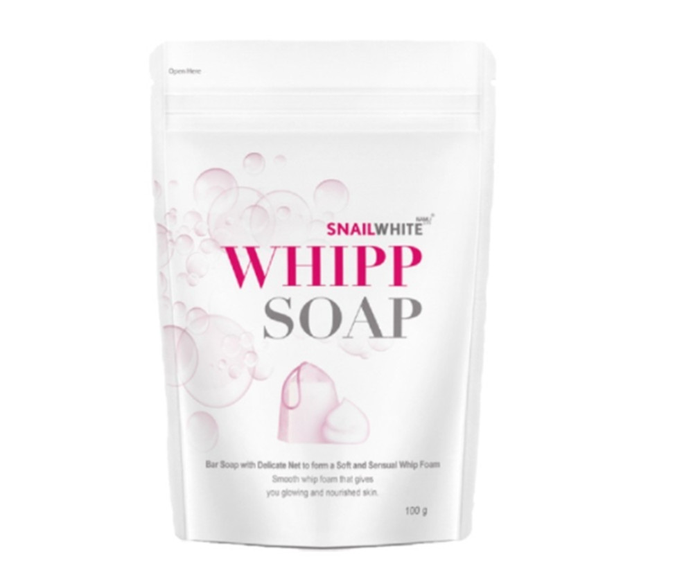 4X Snail White Whipp Soap Bar Namu Life Foam Delicate Softening 100g.