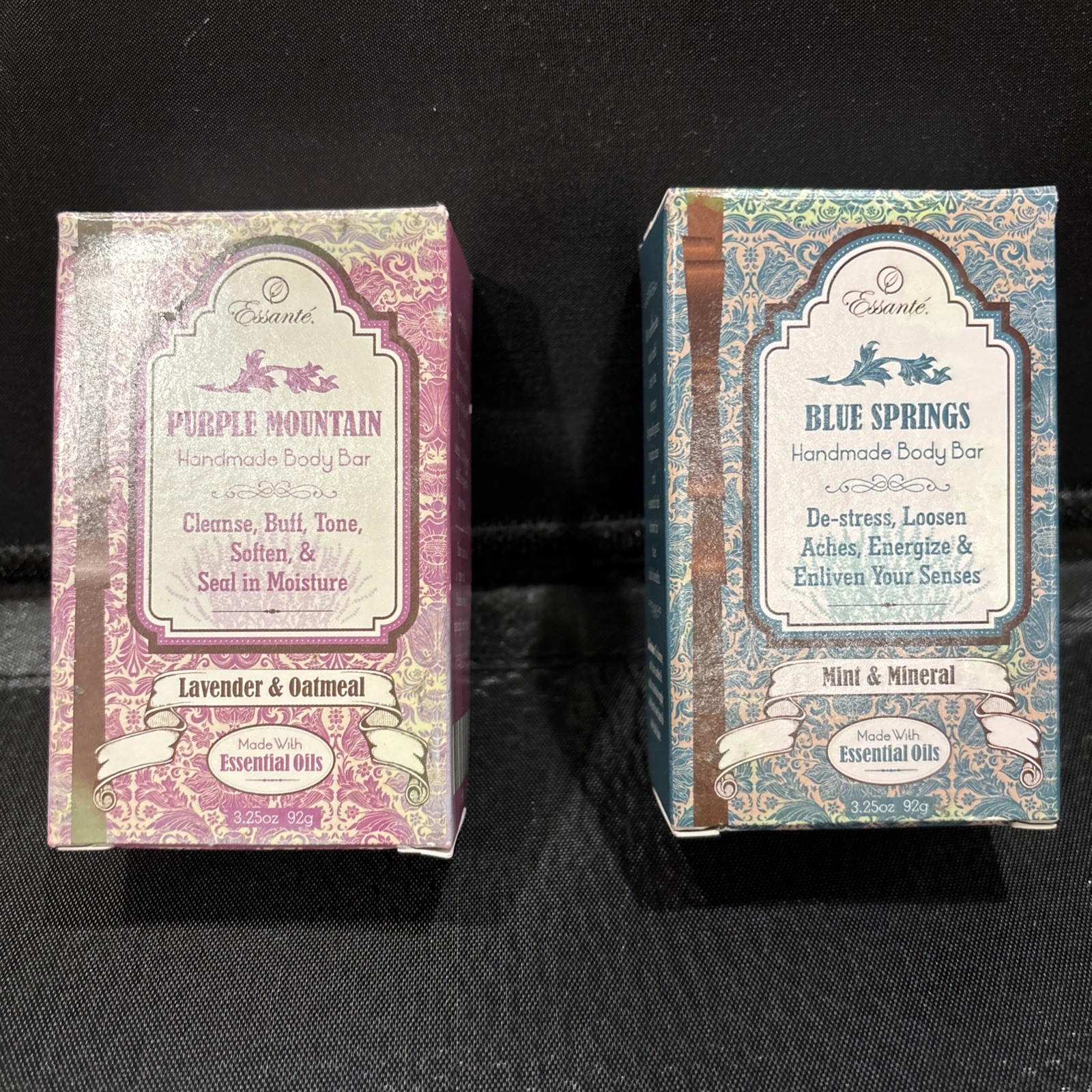 Essante Organics Handmade Bar Soap, Lavender Oatmeal & Mint Mineral-READ