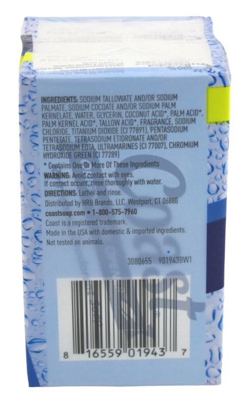 bars Coast Deodorant Bath Soap 4oz. Bars Fresh Scent – The Eye Opener