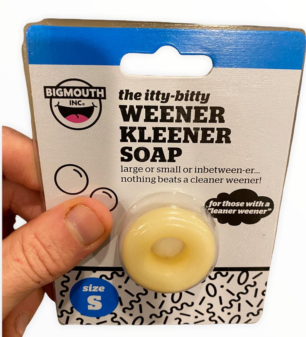 Small Pecker Condoms & Mini Willy Weener Cleaner Soap – Adult Gag Joke Gift Set