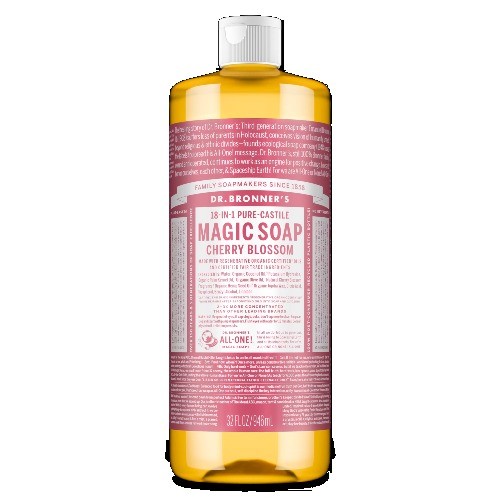 Dr. Bronner’s 18-in-1 Pure-Castile Magic Soap® – Cherry Blossom – 32 oz