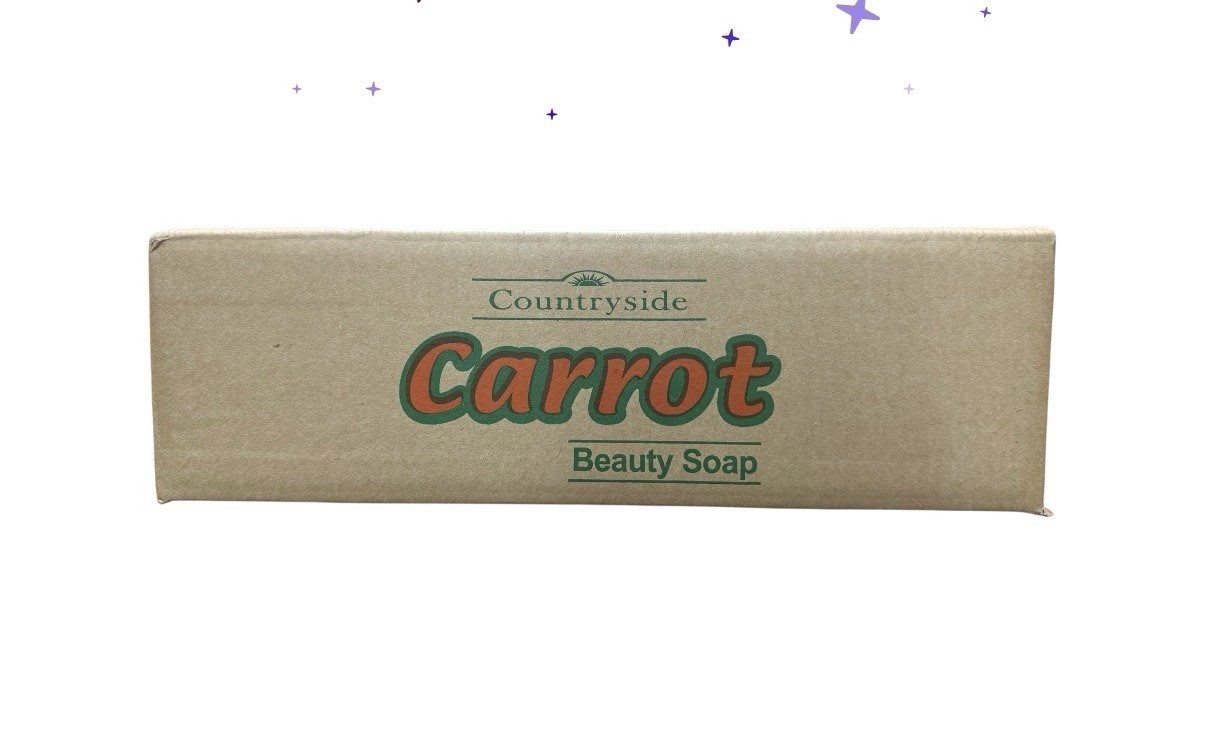 54 Pieces Carrot Complexion Soap Beauty Bar with Carrot Oil -200g Seals Box