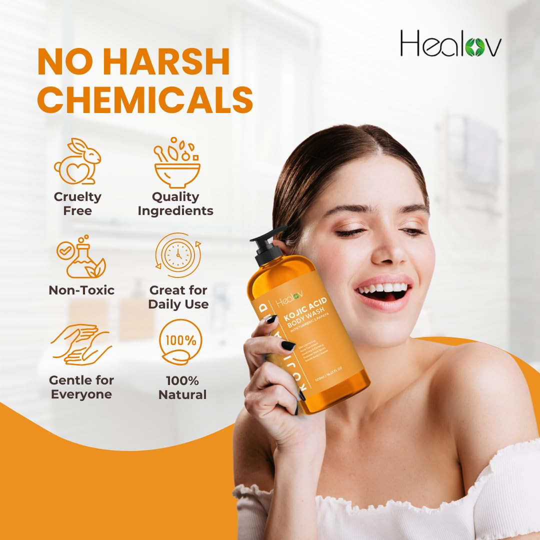 Kojic Acid Soap for Hyperpigmentation – Skin Brightening Kojic Papaya Body Wash